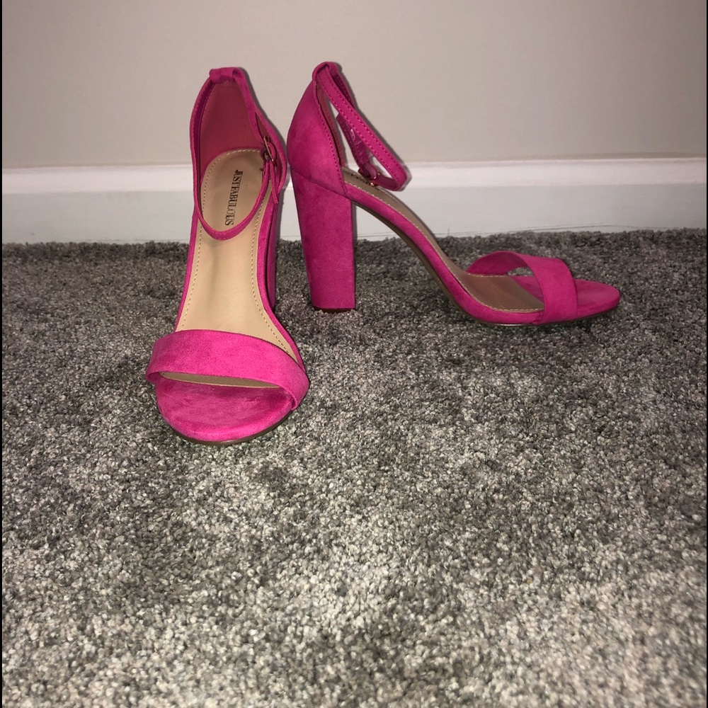 4 inch hot pink high heels